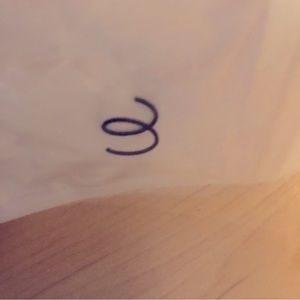 NWOT 18g black double hoop single hole